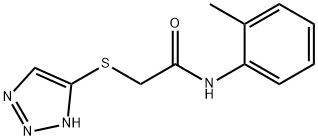 N-(2-methylphenyl)-2-(2H-triazol-4-ylsulfanyl)acetamide Struktur