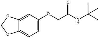 2-(1,3-benzodioxol-5-yloxy)-N-tert-butylacetamide Struktur