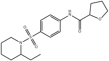 N-[4-(2-ethylpiperidin-1-yl)sulfonylphenyl]oxolane-2-carboxamide Struktur