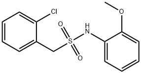 1-(2-chlorophenyl)-N-(2-methoxyphenyl)methanesulfonamide Struktur