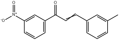 (2E)-3-(3-methylphenyl)-1-(3-nitrophenyl)prop-2-en-1-one Struktur