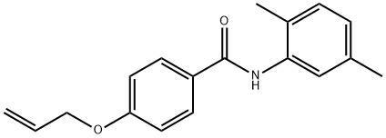 N-(2,5-dimethylphenyl)-4-prop-2-enoxybenzamide Struktur