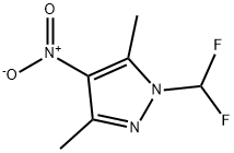 1-Difluoromethyl-3,5-dimethyl-4-nitro-1H-pyrazole Struktur