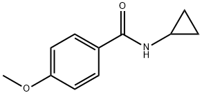 N-cyclopropyl-4-methoxybenzamide Struktur