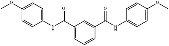 1,3-Benzenedicarboxamide,N1,N3-bis(4-methoxyphenyl)- Struktur