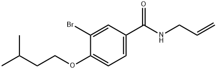 N-allyl-3-bromo-4-(3-methylbutoxy)benzamide Struktur