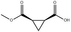 (1S,2R)-2-(methoxycarbonyl)cyclopropane-1-carboxylicacid Struktur