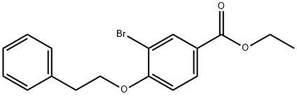 ethyl 3-bromo-4-(2-phenylethoxy)benzoate Struktur