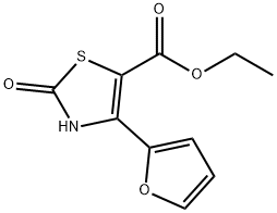 ETHYL 4-(FURAN-2-YL)-2-OXO-2,3-DIHYDROTHIAZOLE-5-CARBOXYLATE Struktur