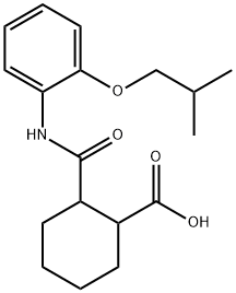 2-{[(2-isobutoxyphenyl)amino]carbonyl}cyclohexanecarboxylic acid Struktur