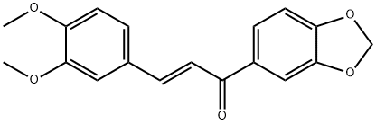 1-Benzo[1,3]dioxol-5-yl-3-(3,4-dimethoxy-phenyl)-propenone Struktur