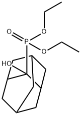 (2-Hydroxy-adamantan-2-yl)-phosphonic acid diethyl ester Struktur