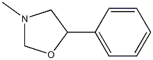 Oxazolidine, 3-methyl-5-phenyl- Struktur