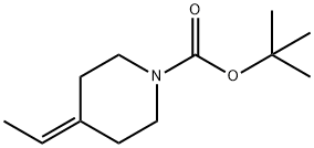 1-Boc-4-ethylidene-piperidine Struktur