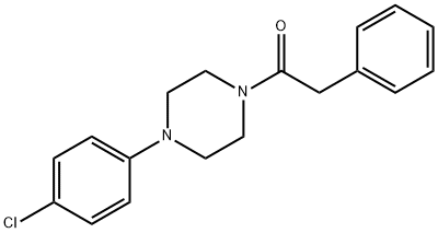 Piperazine, 1-(4-chlorophenyl)-4-(phenylacetyl)- Struktur