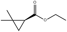 Cyclopropanecarboxylic acid, 2,2-dimethyl-, ethyl ester, (S)- Struktur