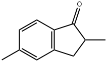 2,5-dimethyl-2,3-dihydroinden-1-one Struktur