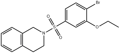 2-(4-bromo-3-ethoxyphenyl)sulfonyl-3,4-dihydro-1H-isoquinoline Struktur