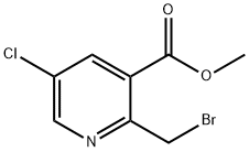 METHYL 2-(BROMOMETHYL)-5-CHLORONICOTINATE Struktur