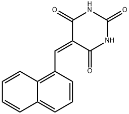 5-(naphthalen-1-ylmethylidene)-1,3-diazinane-2,4,6-trione Struktur