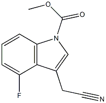 1H-Indole-1-carboxylic acid, 3-(cyanomethyl)-4-fluoro-, methyl ester