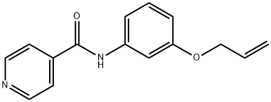 N-(3-prop-2-enoxyphenyl)pyridine-4-carboxamide Struktur