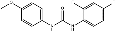 1-(2,4-difluorophenyl)-3-(4-methoxyphenyl)urea Struktur