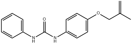 1-[4-(2-methylprop-2-enoxy)phenyl]-3-phenylurea Struktur