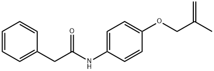 N-[4-(2-methylprop-2-enoxy)phenyl]-2-phenylacetamide Struktur