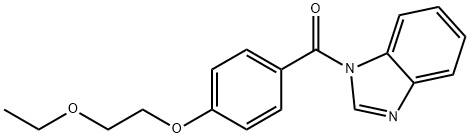 benzimidazol-1-yl-[4-(2-ethoxyethoxy)phenyl]methanone Struktur