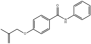 4-(2-methylprop-2-enoxy)-N-phenylbenzamide Struktur