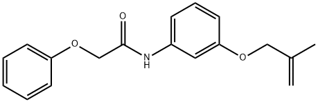 N-{3-[(2-methyl-2-propen-1-yl)oxy]phenyl}-2-phenoxyacetamide Struktur