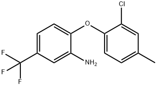 2-(2-chloro-4-methylphenoxy)-5-(trifluoromethyl)aniline Struktur