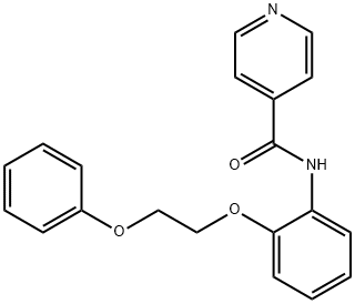 N-[2-(2-phenoxyethoxy)phenyl]pyridine-4-carboxamide Struktur