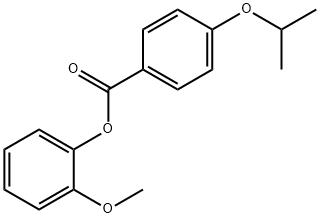 (2-methoxyphenyl) 4-propan-2-yloxybenzoate Struktur