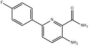 2-Pyridinecarboxamide, 3-amino-6-(4-fluorophenyl)- Struktur