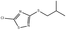 5-chloro-3-[(2-methylpropyl)sulfanyl]-1,2,4-thiadiazole Struktur