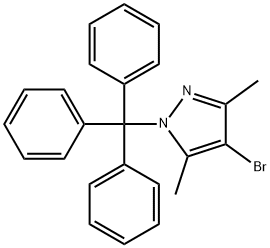 1-Trityl-4-bromo-3,5-dimethyl-1H-pyrazole Struktur