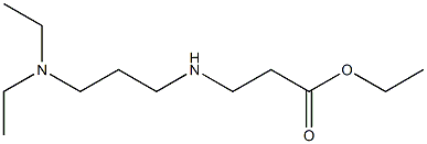 ethyl 3-{[3-(diethylamino)propyl]amino}propanoate Struktur