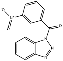 (1H-benzo[d][1,2,3]triazol-1-yl)(3-nitrophenyl)methanone Struktur