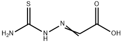 Acetic acid,2-[2-(aminothioxomethyl)hydrazinylidene]- Struktur