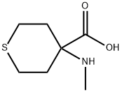 4-Methylamino-tetrahydro-thiopyran-4-carboxylic acid Struktur