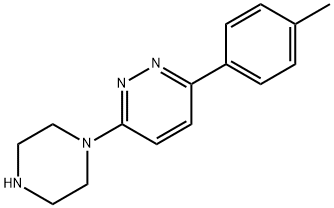 3-(4-methylphenyl)-6-(piperazin-1-yl)pyridazine Struktur