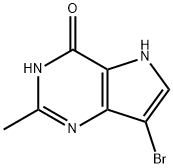 7-Bromo-2-methyl-1H-pyrrolo[3,2-d]pyrimidin-4(5H)-one Struktur