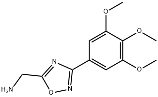 [3-(3,4,5-trimethoxyphenyl)-1,2,4-oxadiazol-5-yl]methanamine Struktur