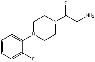 2-amino-1-[4-(2-fluorophenyl)piperazin-1-yl]ethan-1-one Struktur