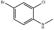 4-bromo-2-chloro-N-methylaniline Struktur