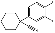 1-(3,4-DIFLUOROPHENYL)CYCLOHEXANECARBONITRILE Struktur