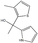 1-(3-METHYLTHIOPHEN-2-YL)-1-(1H-PYRROL-2-YL)ETHANOL Struktur