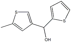 (5-METHYLTHIOPHEN-3-YL)(THIOPHEN-2-YL)METHANOL Struktur